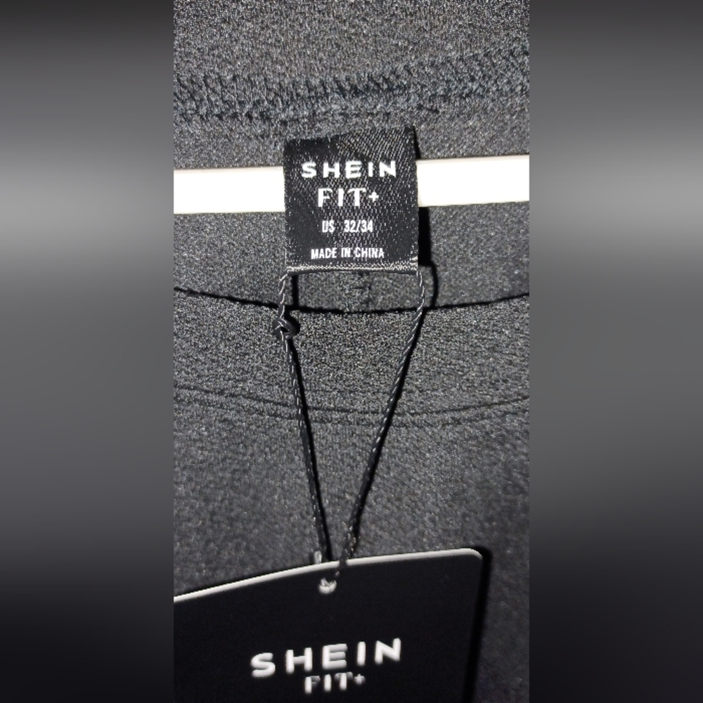 Shein Black Sweatshirt with Colorful Heart Sleeves - Picture 2 of 4